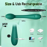 Arousique Vibrators for Men Men Vibrator with 12 Vibration Modes Massager (Green)