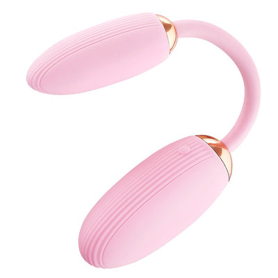 Arousique Rechargeable Dual-Headed Massager for Couples masssager Massager (Pink)