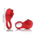 Arousique Silicone Rose Massager for Women Silicone Rose Massager Massager (Red)